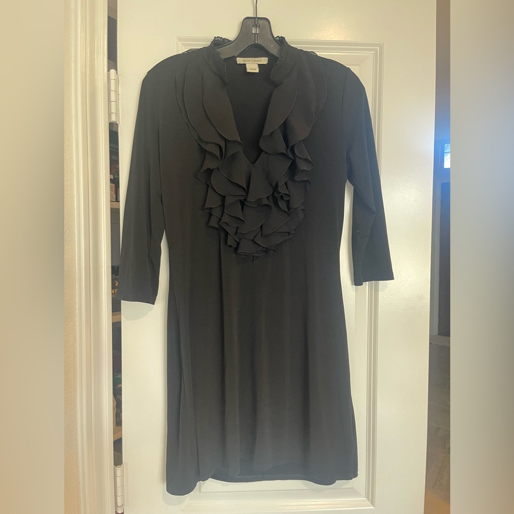 White House Black Market ruffle dress